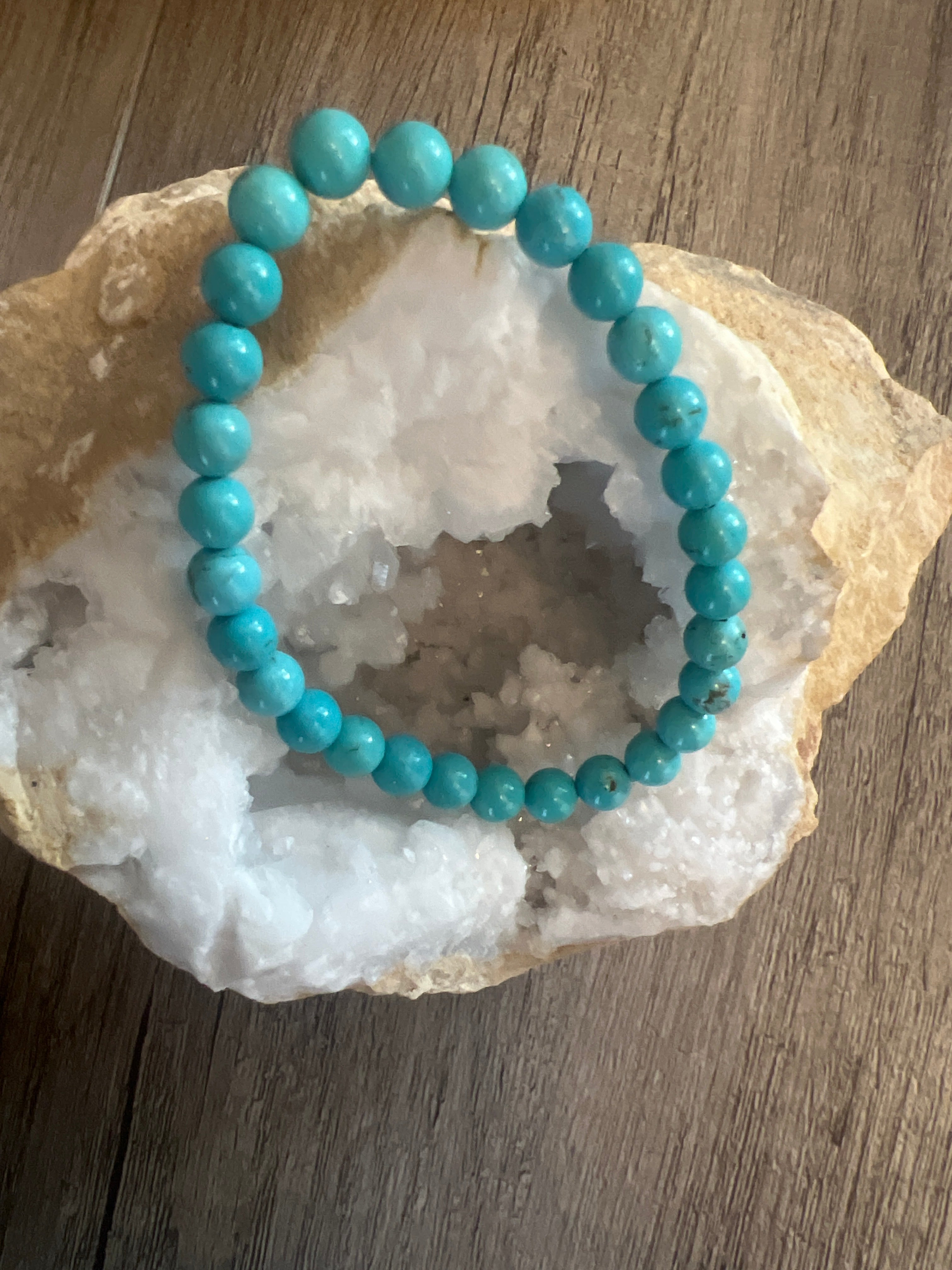Blue Howlite 6mm Bracelet