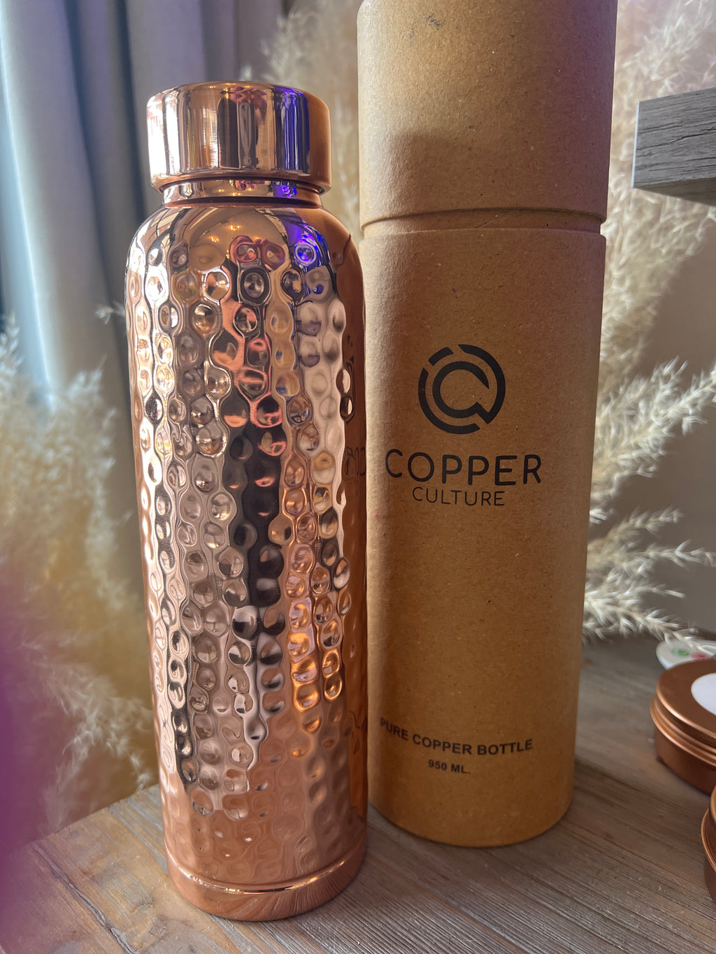 Pure Copper Water Bottle-Copper Culture