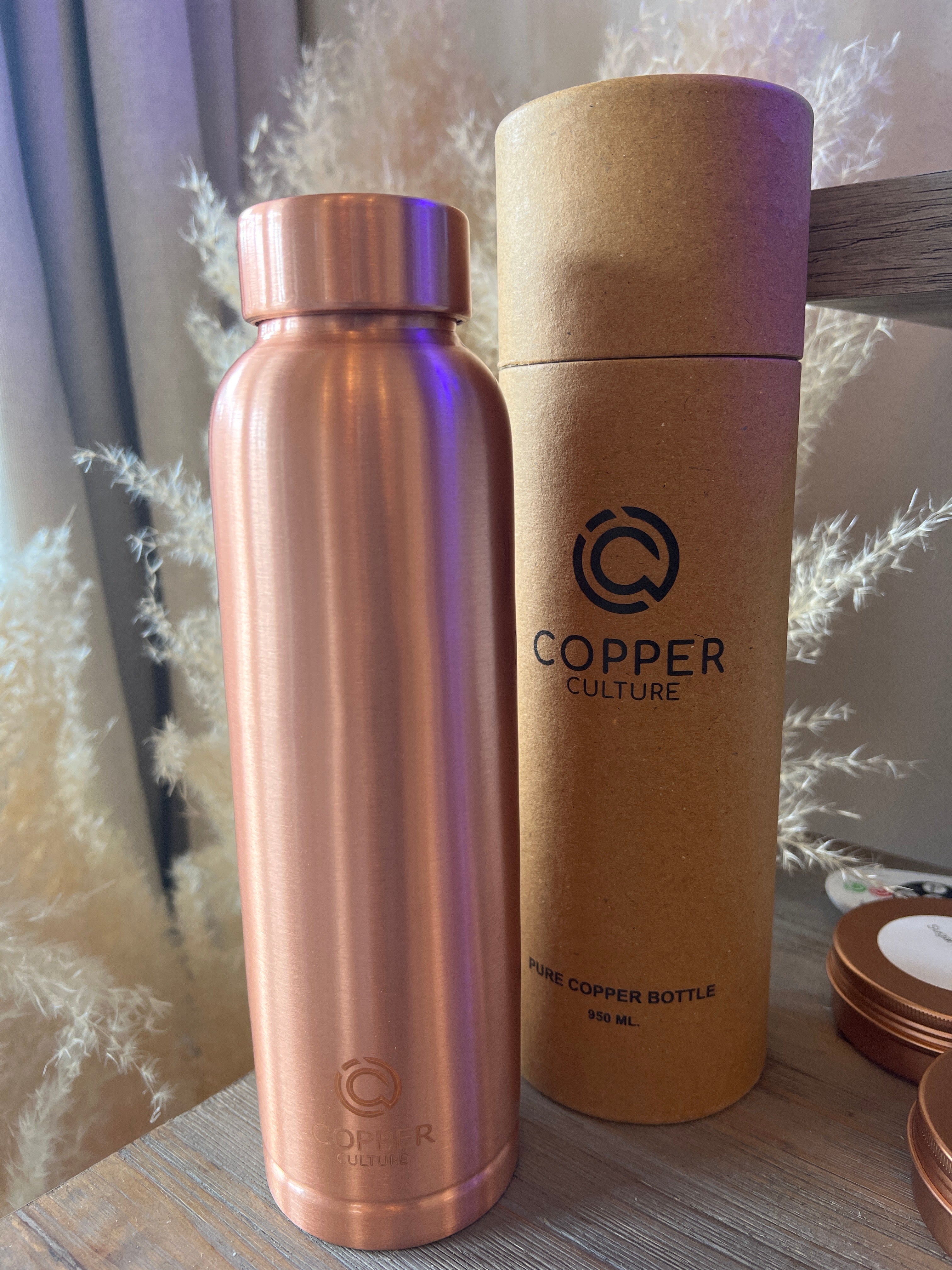 Pure Copper Water Bottle-Copper Culture