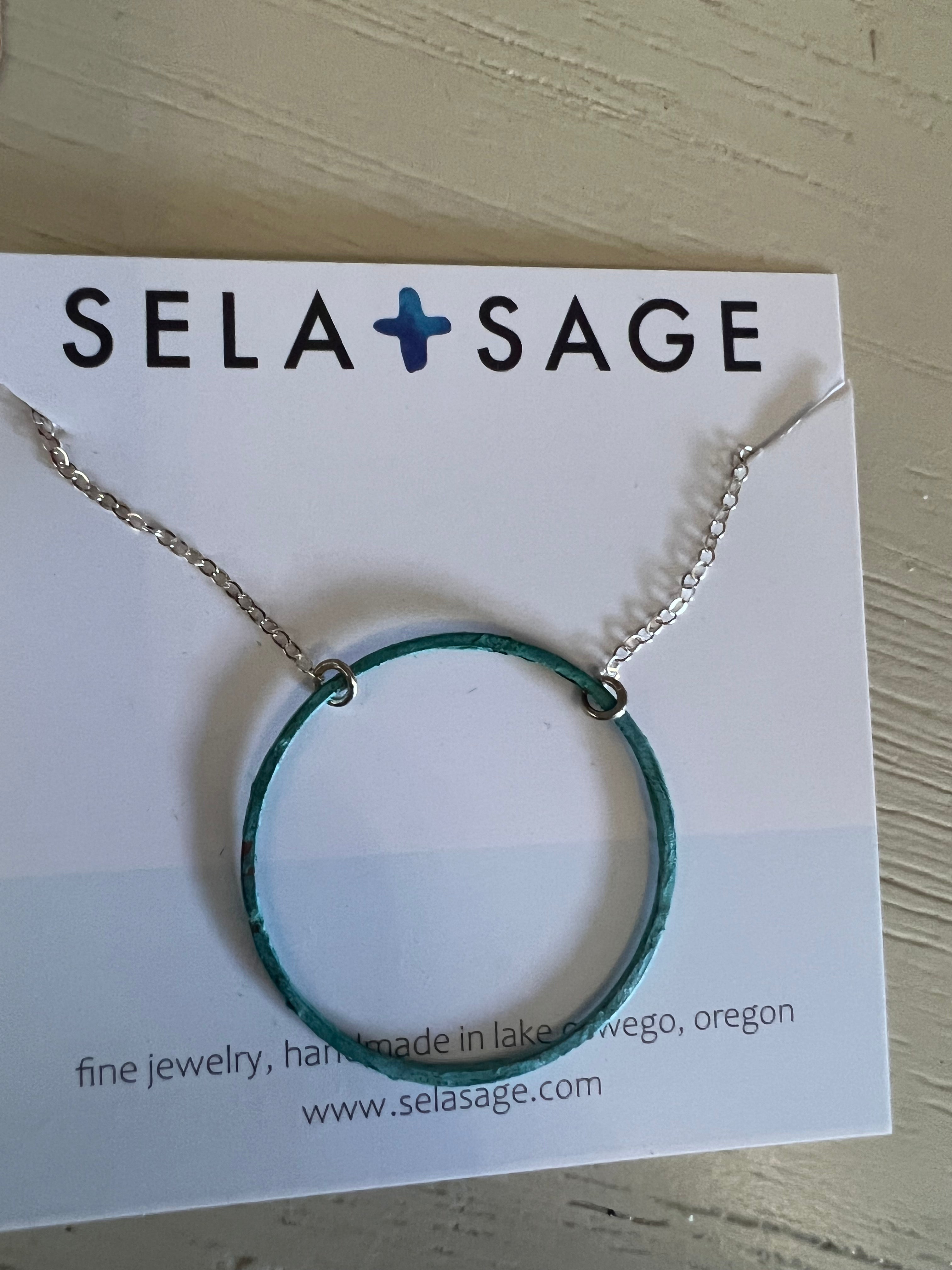 Copper Patina Necklace (Sterling Silver)