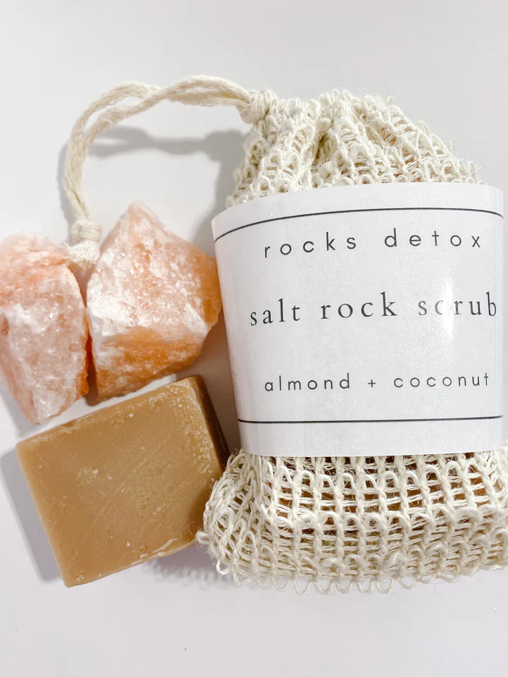 Almond + Coconut Body Salt Rock Scrub